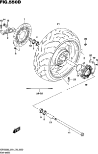 Rear Wheel (Vzr1800bzl8 E33)