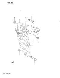 Rear Shock Absorber (J)