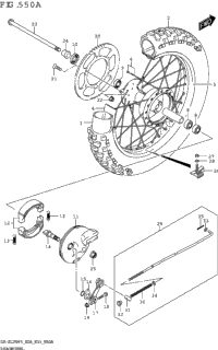Rear Wheel (Dr-Z125)