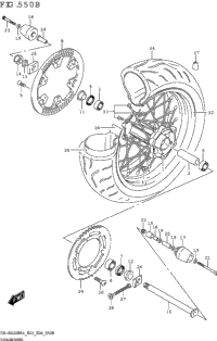 Rear Wheel (Dr-Z400sm)