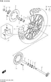 Rear Wheel (Dr-Z400s)