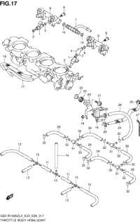 Throttle Body Hose/Joint (Gsx-R1000zl4 E33)