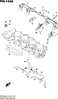 Throttle Body Hose/Joint (Gsx-R600l8 E03)