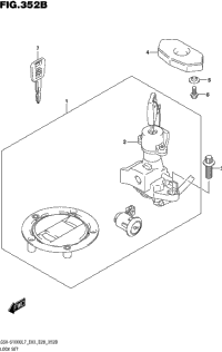 Lock Set (Gsx-S1000al7 E03)