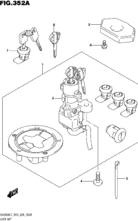 Lock Set (For Top Case,Side Case)