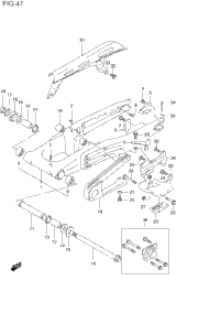 Rear Swinging Arm (Model L/M/N/P)