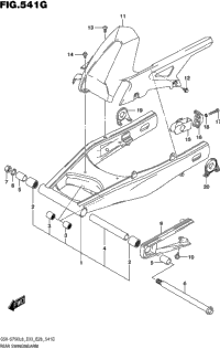 Rear Swingingarm (Gsx-S750azl8 E28)