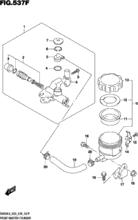 Front Master Cylinder (Sv650xal9 E33)