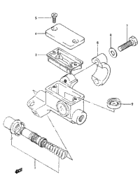 Front Master Cylinder (Model G/H/J)