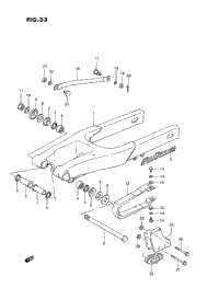 Rear Swinging Arm (Model G/H/J)