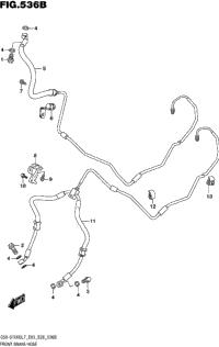 Front Brake Hose (Gsx-S1000al7 E03)