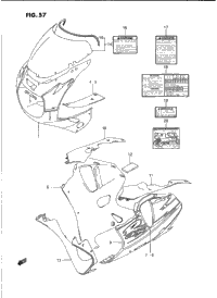 Cowling Body Parts (Model P 1Tu)