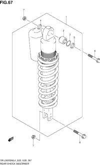 Rear Shock Absorber (Dr-Z400sml4 E33)