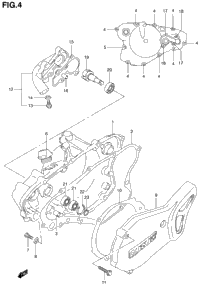 Crankcase Cover- Water Pump