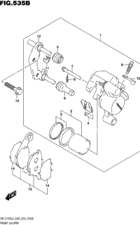 Front Caliper (Dr-Z125ll6 E33)