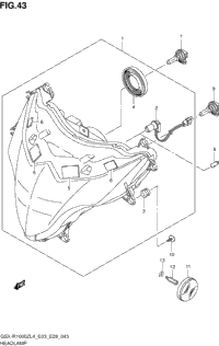 Headlamp (Gsx-R1000zl4 E03)