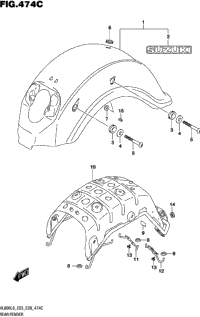 Rear Fender (Vl800l8 E33)