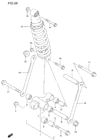 Rear Cushion Lever (Gsf1200sv/Sw/Sx/Sy)