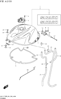 Fuel Tank (Gsx-R750z:(E03,E28))