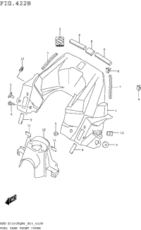 Fuel Tank Front Cover (Gsx-S1000rqm4 E28)