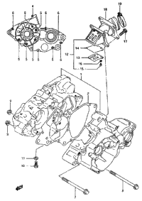 Crankcase (Model L/M/N/P/R/S)