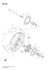 Rear Wheel (Gsx1300bkk8/K9)