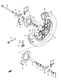 Rear Wheel (Model L/M/N/P/R/S)