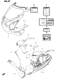 Cowling Body Parts (Model P 1Tu)