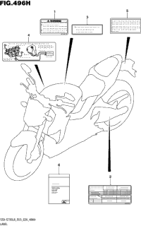 Label (Gsx-S750azl8 E33)