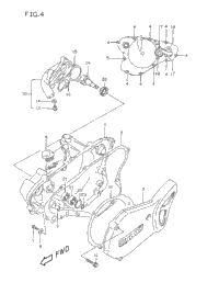 Crankcase Cover- Water Pump