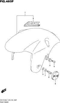 Front Fender (Gsx-R1000al7 E28) (Ysf,Yvz)