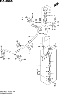 Rear Master Cylinder (Gsx-R1000l7 E28)