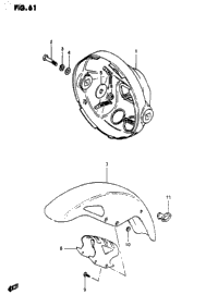 Housing Headlamp - Front Fender