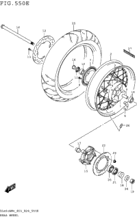 Rear Wheel (Dl650xam4 E28)