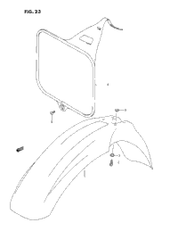 Front Fender-Front Number Plate
