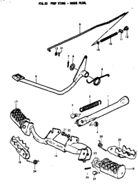 Prop Stand - Brake Pedal