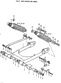 Rear Swinging Arm (Rm80n)