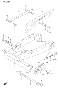 Rear Swinging Arm (Gsf1200sav)