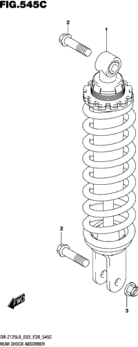 Rear Shock Absorber (Dr-Z125ll8 E28)