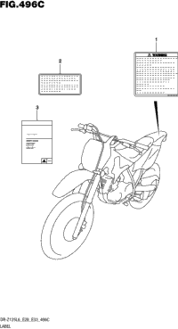 Label (Dr-Z125ll6 E33)