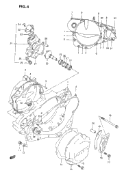 Crankcase Cover-Water Pump (P)
