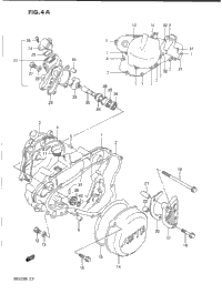 Crankcase Cover- Water Pump (Model L/M)