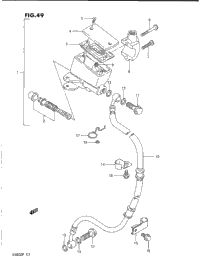 Front Master Cylinder (Model L/M/N)