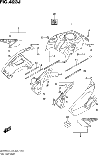 Fuel Tank Cover (Dl1000xal8 E33)