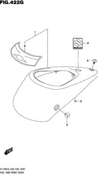 Fuel Tank Front Cover (Vl1500tl8 E33)
