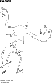 Front Brake Hose (Gsx-S750al6 E28)