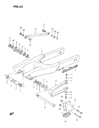 Rear Swinging Arm (G/H/J)