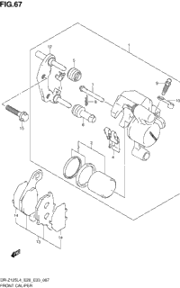 Front Caliper (Dr-Z125ll4 E33)