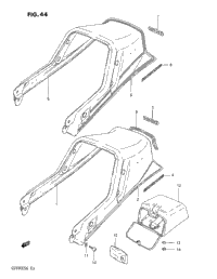 Seat Tail Cover (Gs550esf/Ef)