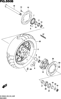 Rear Wheel (Dl1000xal9 E28)
